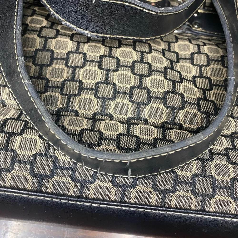 Nine West Black and Tan Laptop Bag